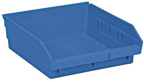 Economy shelf bin 11-5/8" x 11-1/8" x 4" Blue