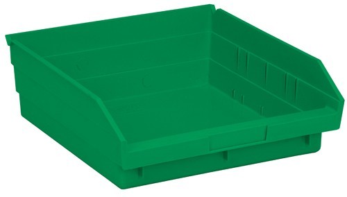 Economy shelf bin 11-5/8" x 11-1/8" x 4" Green