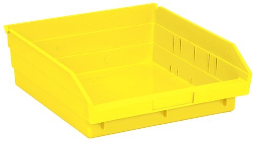 Economy shelf bin 11-5/8" x 11-1/8" x 4" Yellow