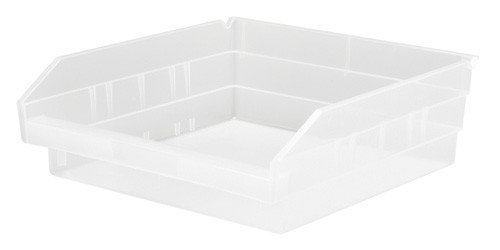 Clear-View economy shelf bin 11-5/8" x 11-1/8" x 4"