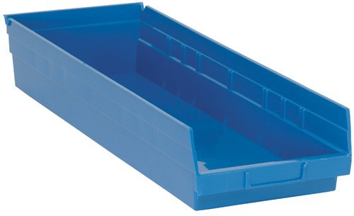 Economy shelf bin 23-5/8" x 8-3/8" x 4" Blue