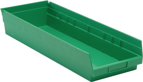 Economy shelf bin 23-5/8" x 8-3/8" x 4" Green