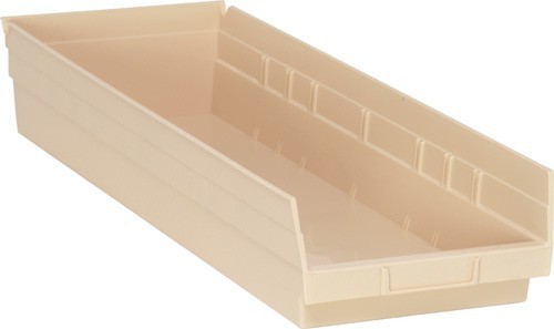 Economy shelf bin 23-5/8" x 8-3/8" x 4" Ivory