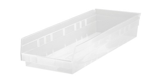 CLEAR-VIEW economy shelf bin 23-5/8" x 8-3/8" x 4"