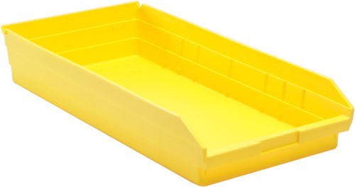 Economy shelf bin 23-5/8" x 11-1/8" x 4" Yellow