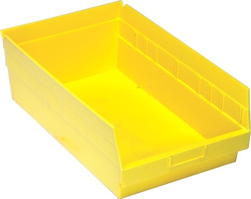 STORE-MORE 6'' Shelf Bin 17-7/8" x 11-1/8" x 6" Yellow