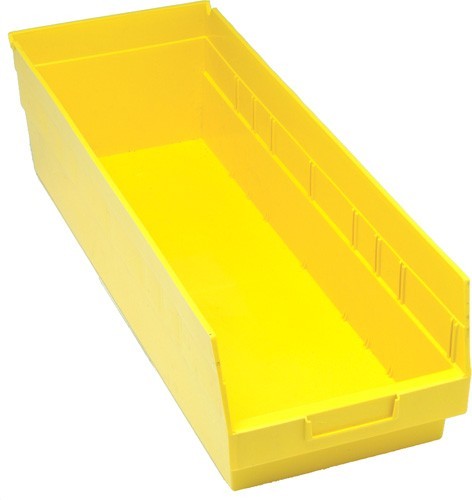 STORE-MORE 6'' Shelf Bin 23-5/8" x 8-3/8" x 6" Yellow