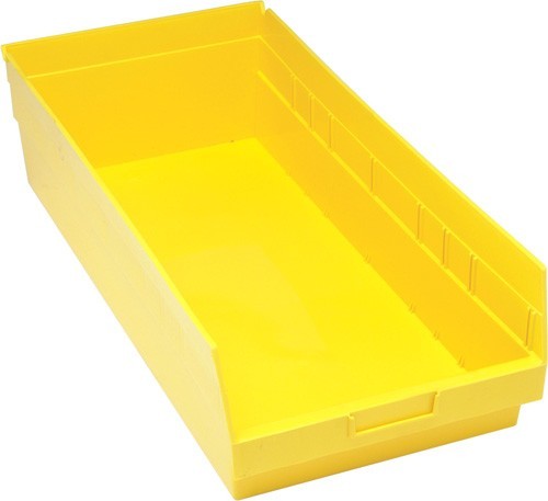 STORE-MORE 6'' Shelf Bin 23-5/8" x 11-1/8" x 6" Yellow