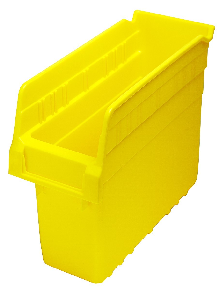 STORE-MAX 8'' Shelf Bin 11-5/8" x 4-3/8" x 8" Yellow