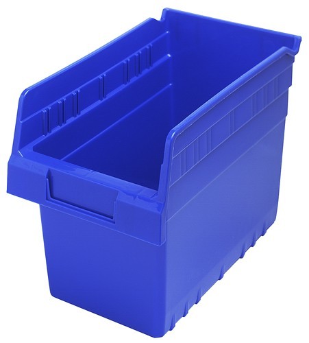 STORE-MAX 8'' Shelf Bin 11-5/8" x 6-5/8" x 8" Blue