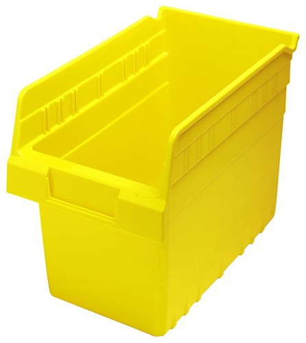 STORE-MAX 8'' Shelf Bin 11-5/8" x 6-5/8" x 8" Yellow