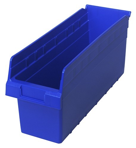 STORE-MAX 8'' Shelf Bin 17-7/8" x 6-5/8" x 8" Blue