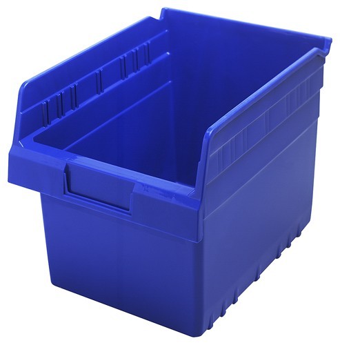 STORE-MAX 8'' Shelf Bin 11-5/8" x 8-3/8" x 8" Blue