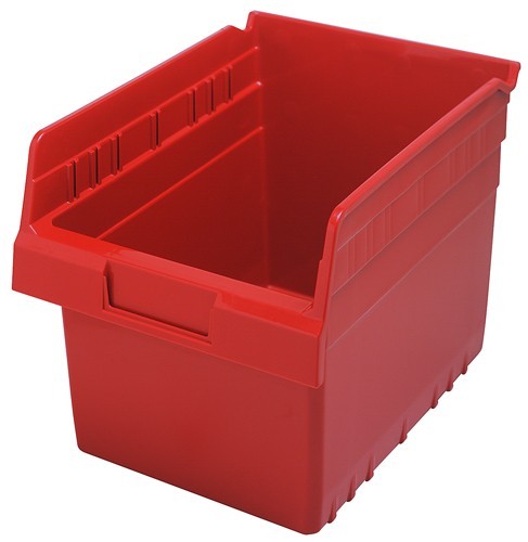 STORE-MAX 8'' Shelf Bin 11-5/8" x 8-3/8" x 8" Red