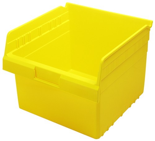 STORE-MAX 8'' Shelf Bin 11-5/8" x 11-1/8" x 8" Yellow