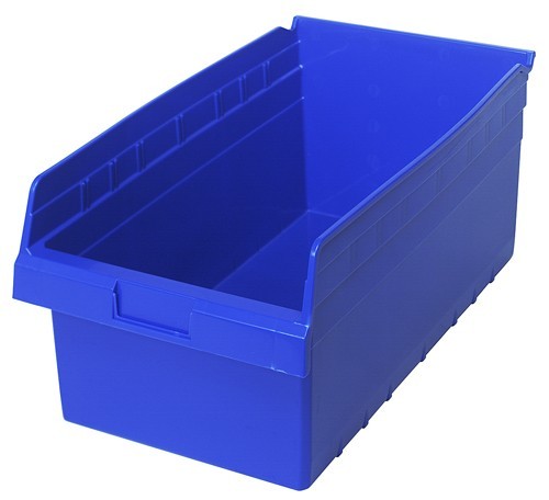 STORE-MAX 8'' Shelf Bin 17-7/8" x 11-1/8" x 8" Blue