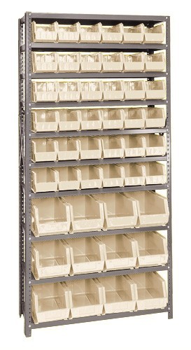 Giant open hopper storage unit 12" x 36" x 75" Ivory