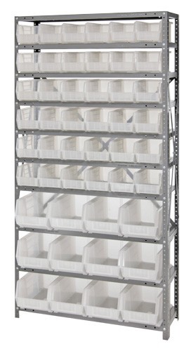 Clear-view giant open hopper storage systems 12" x 36" x 75"
