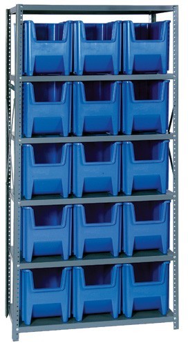 Bin Storage Unit 18" x 36" x 75" Blue
