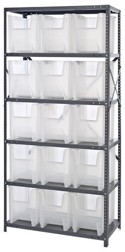 Clear-view giant stack container system 18" x 36" x 75"