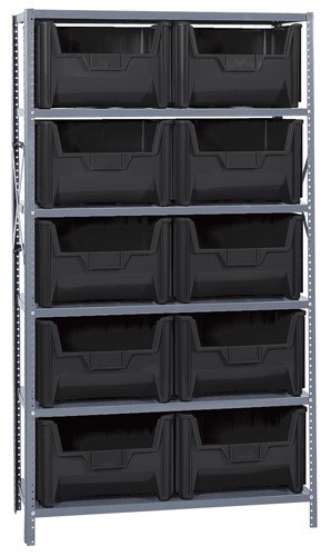 Bin Storage Center 18" x 42" x 75" Black