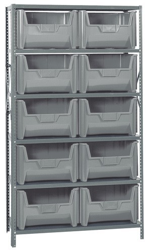 Bin Storage Center 18" x 42" x 75" Gray