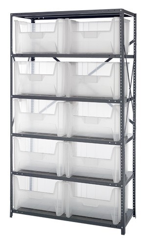 CLEAR-VIEW Bin Storage Center 18" x 42" x 75"