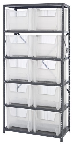 CLEAR-VIEW Bin Storage Center 18" x 36" x 75"