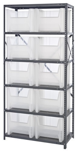 CLEAR-VIEW Bin Storage Center 18" x 36" x 75"