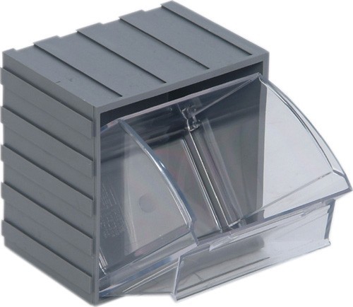 Individual Tip Out Bin 3-5/8" x 4-1/16" x 4-1/4" Gray