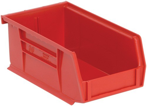 Ultra Stack and Hang Bin 7-3/8" x 4-1/8" x 3" Red