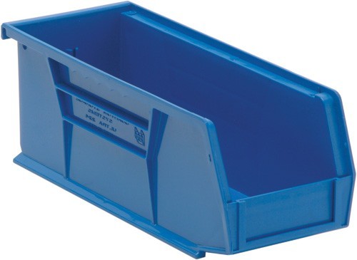 Ultra Stack and Hang Bin 10-7/8"" x 4-1/8"" x 4"" Blue