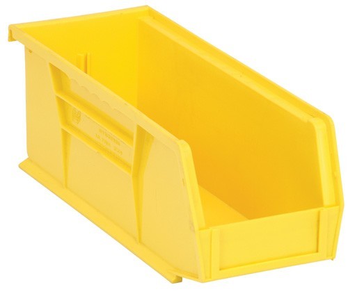 Ultra Stack and Hang Bin 10-7/8" x 4-1/8" x 4" Yellow