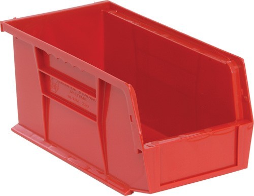 Ultra Stack and Hang Bin 10-7/8" x 5-1/2" x 5" Red
