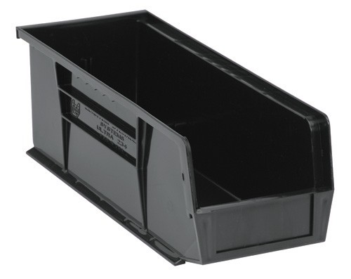 Ultra Stack and Hang Bin 14-3/4" x 5-1/2" x 5" Black