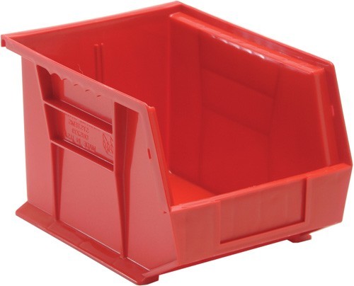 Ultra Stack and Hang Bin 10-3/4" x 8-1/4" x 7" Red