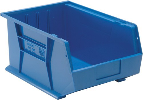 Ultra Stack and Hang Bin 16" x 11" x 8" Blue