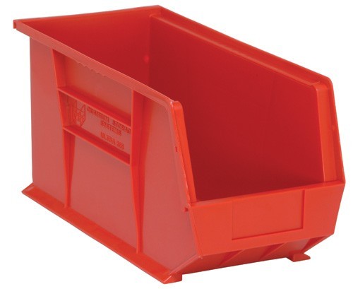 Ultra Stack and Hang Bin 18" x 8-1/4" x 9" Red