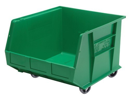 Mobile Ultra Stack and Hang Bin 18" x 16-1/2" x 11" Green