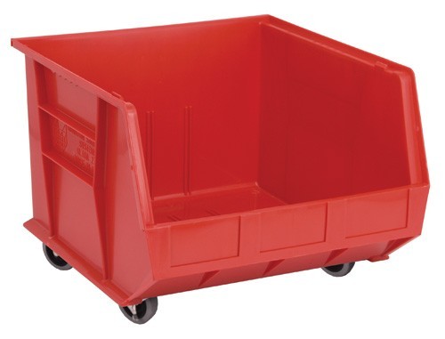 Mobile Ultra Stack and Hang Bin 18" x 16-1/2" x 11" Red