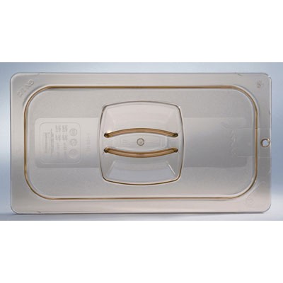 Hot Food Pan Covers, 6 7/8w x 12 4/5d, Amber