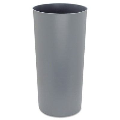 Rigid Liner, Cylindrical, Plastic, 12 1/8 gal, Gray