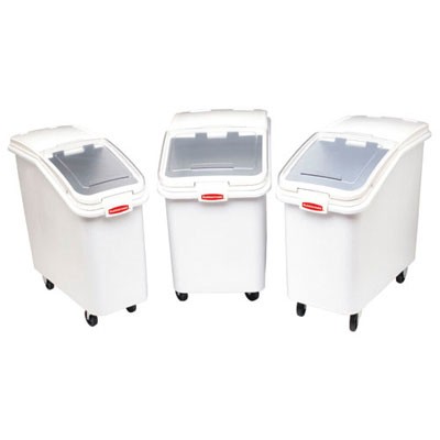 ProSave Mobile Ingredient Bin, 30.86gal, 18w x 29 3/4d x 28h, White