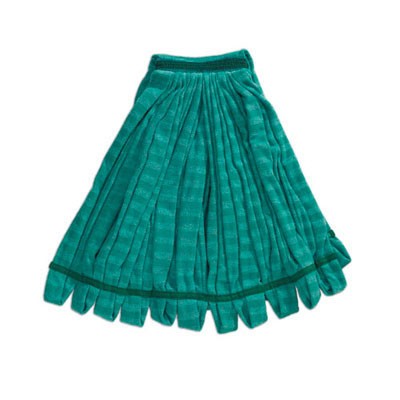 Tube Mop, Microfiber, Green, Medium, 5-in Green Headband