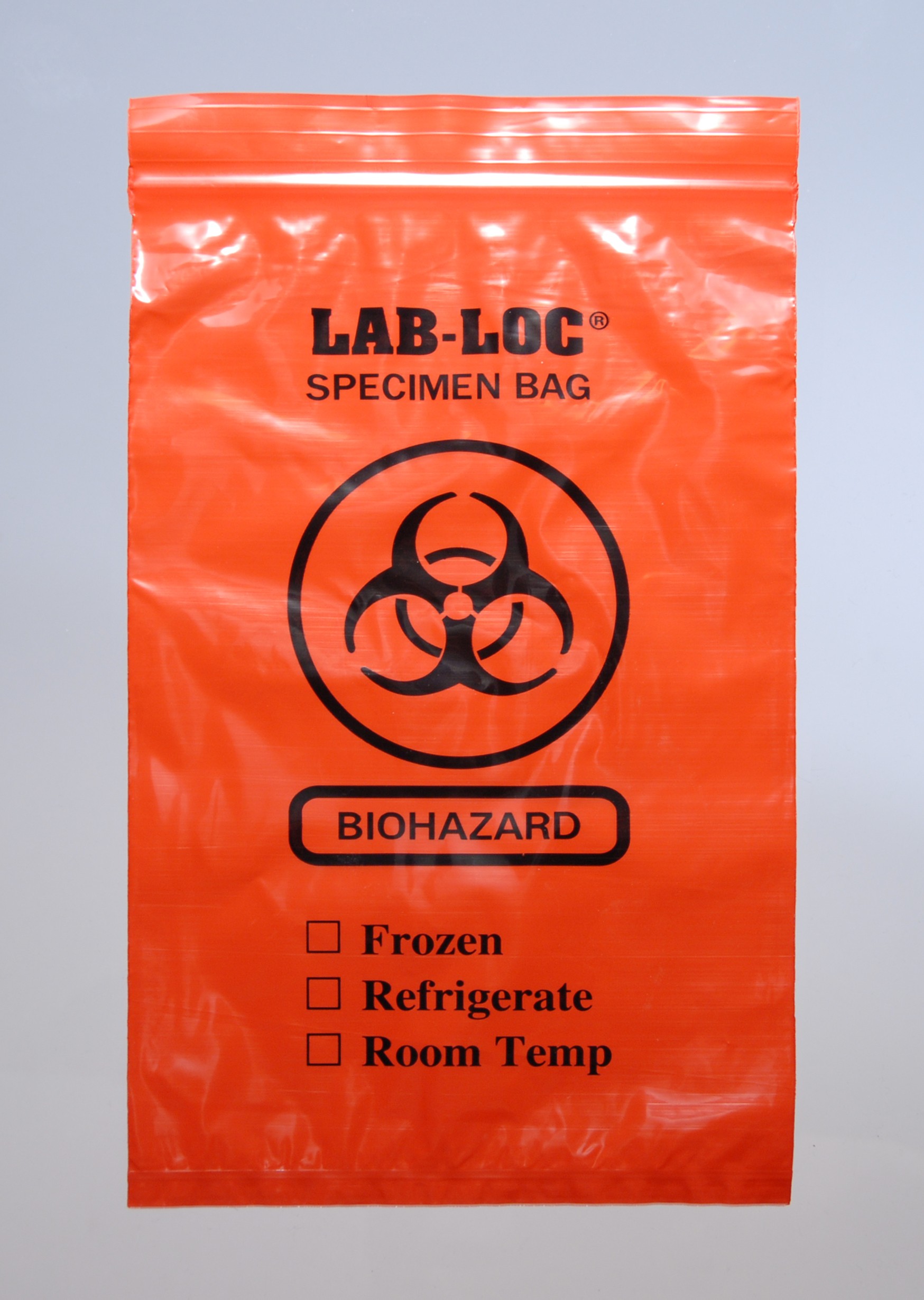 Bag Poly 6x9 2Mil Ziplock w/Print Red Opaque (Biohazard) 1000/CS