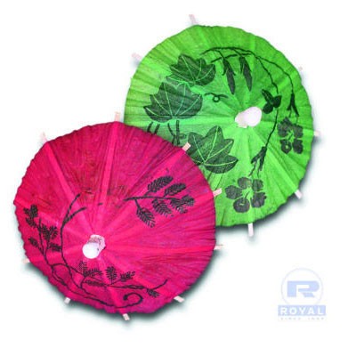 Cocktail Parasols, 3", Assorted