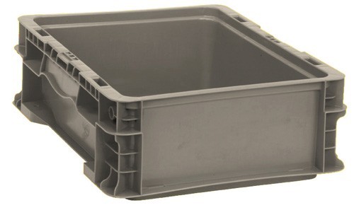 Heavy-Duty Straight Wall Stacking Container 12" x 15" x 5"