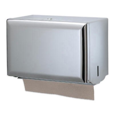 Standard Key-Lock Singlefold Towel Dispenser, Steel, 10 3/4x6x7 1/2, Chrome