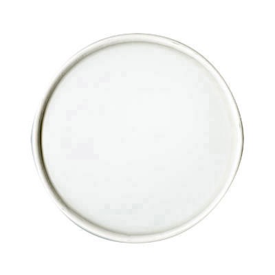 Spiral-Wound Paper Hot Cup Lids, 16oz Cups, White