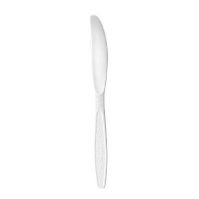 Extra-Heavy Polystyrene Knives, White, Guildware Design, Bulk, 1,000/Case